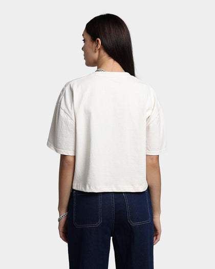 Playboy X Culture Kings Women's Shhh Crop T-Shirt Off White