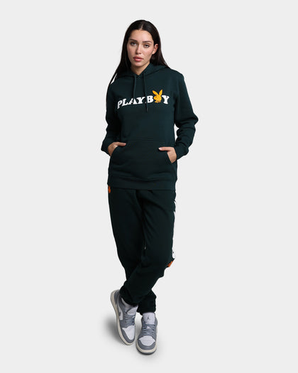 Playboy By CK Wordmark Hoodie Forest Green