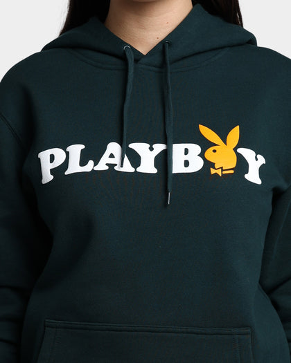 Playboy By CK Wordmark Hoodie Forest Green