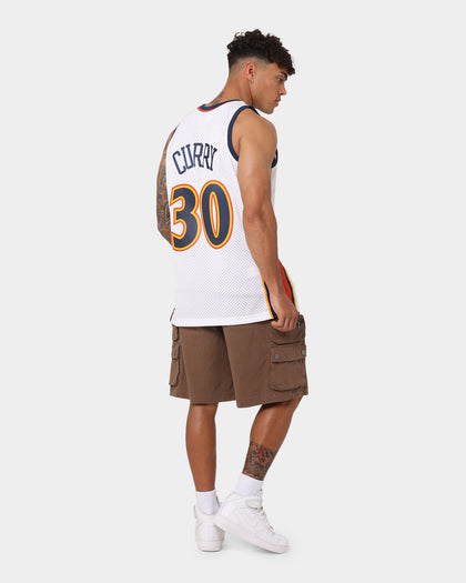 Mitchell & Ness Stephen Curry Golden State Warrior '09-'10 Jersey White