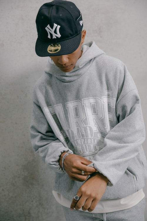 Carre Champs Oversized Superior Hoodie Grey Marle