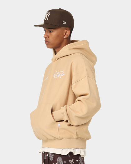 Carré Star Sign Oversized Hoodie Dark Tan