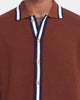 XXIII Diego Button Up Shirt Brown/Navy/White