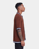XXIII Diego Button Up Shirt Brown/Navy/White