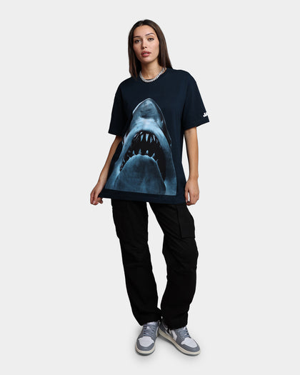 American Thrift X Jaws Jaws Vintage T-Shirt Navy