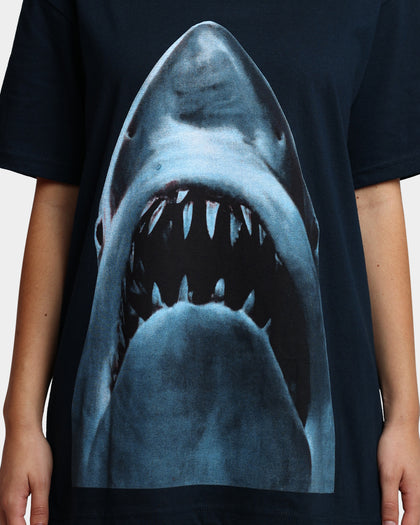 American Thrift X Jaws Jaws Vintage T-Shirt Navy