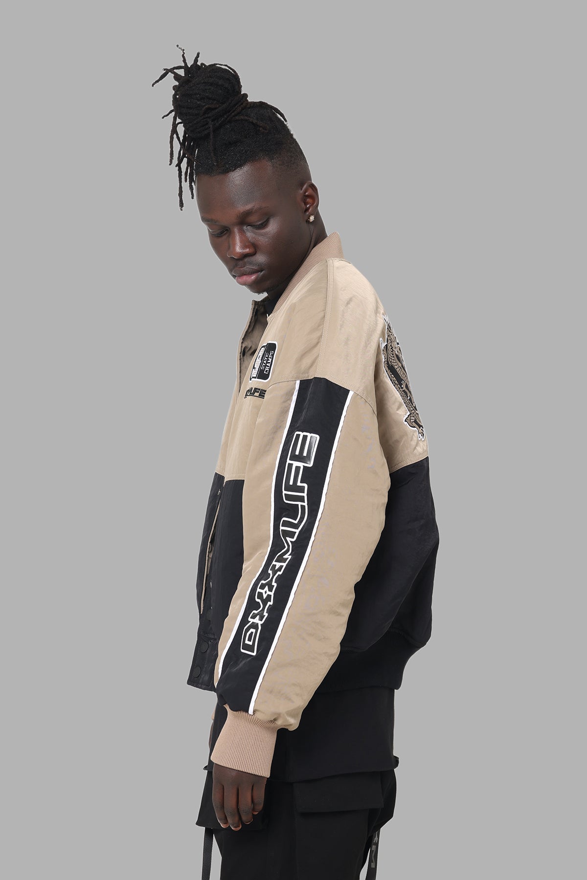 DXXMLife L-5 DXXM Racing Jacket Brown/Red | Culture Kings US