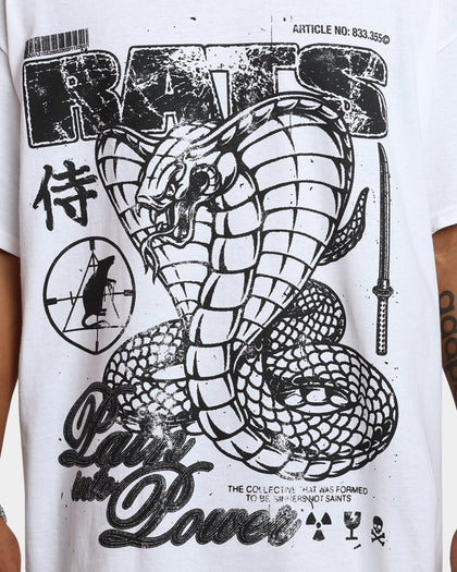Rats Get Fat King Kobra T-Shirt White