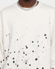 MNML Ink Spill Crewneck Off White