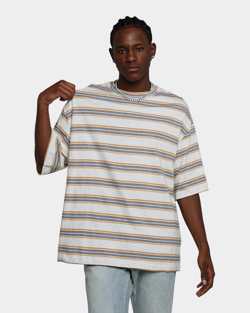 MNML Wide Striped T-Shirt Blue/Yellow