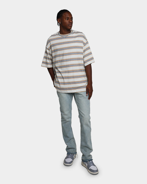 MNML Wide Striped T-Shirt Blue/Yellow