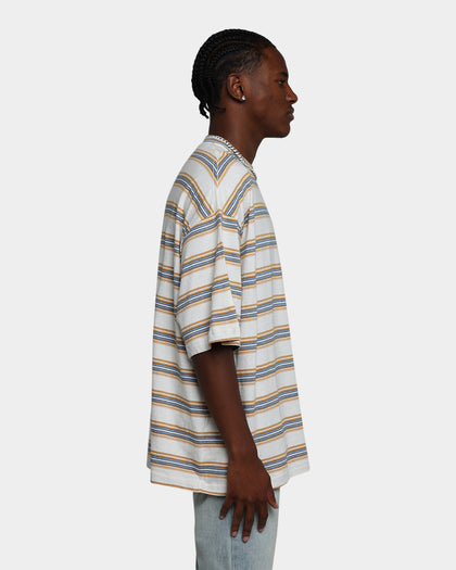 MNML Wide Striped T-Shirt Blue/Yellow