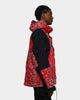 MNML Hooded Bandana Paisley Jacket Red