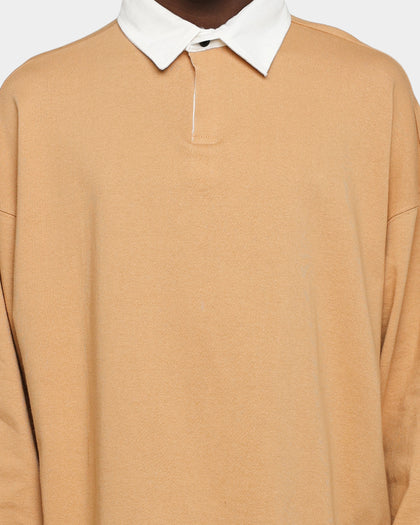 MNML Oversized Rugby Shirt Khaki