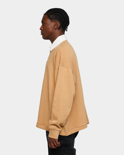 MNML Oversized Rugby Shirt Khaki
