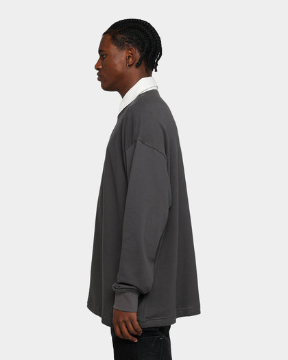 MNML Oversized Rugby Shirt Charcoal Grey