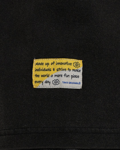 Taka Original Daisy Flower Heavy T-Shirt Black
