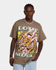 Goat Crew Love More T-Shirt Brown