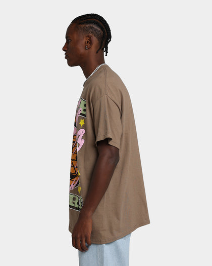 Goat Crew Love More T-Shirt Brown