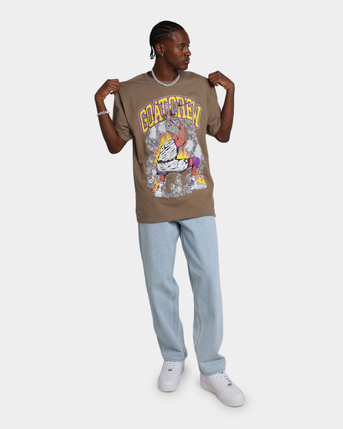 Goat Crew Rubble T-Shirt Brown