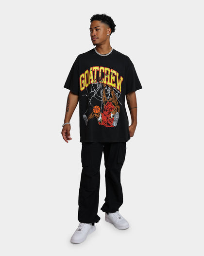 Goat Crew Shattered T-Shirt Black Wash
