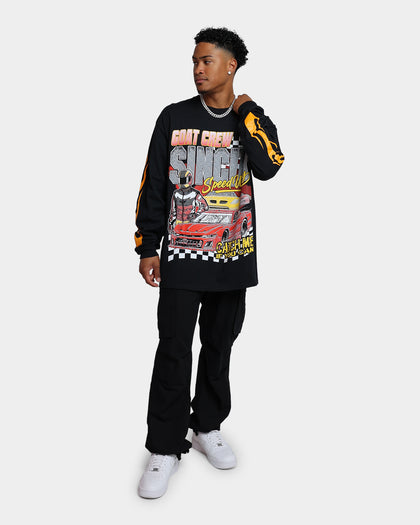 Goat Crew Sin City Speedway Vintage T-Shirt Black Wash