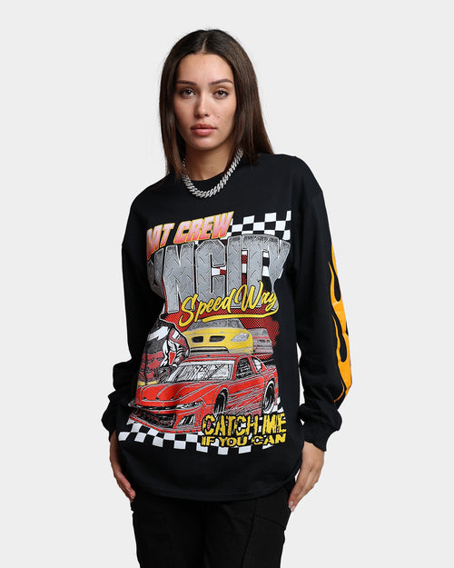 Goat Crew Sin City Speedway Vintage T-Shirt Black Wash