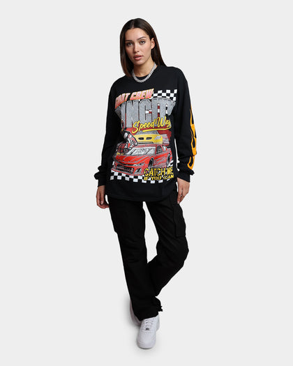 Goat Crew Sin City Speedway Vintage T-Shirt Black Wash