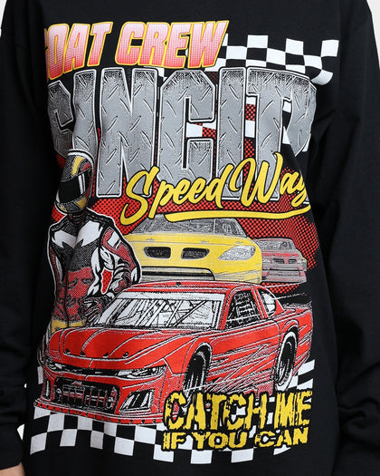 Goat Crew Sin City Speedway Vintage T-Shirt Black Wash