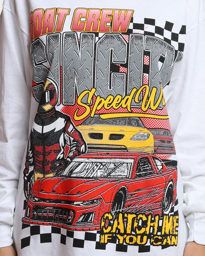 Goat Crew Sin City Speedway T-Shirt White