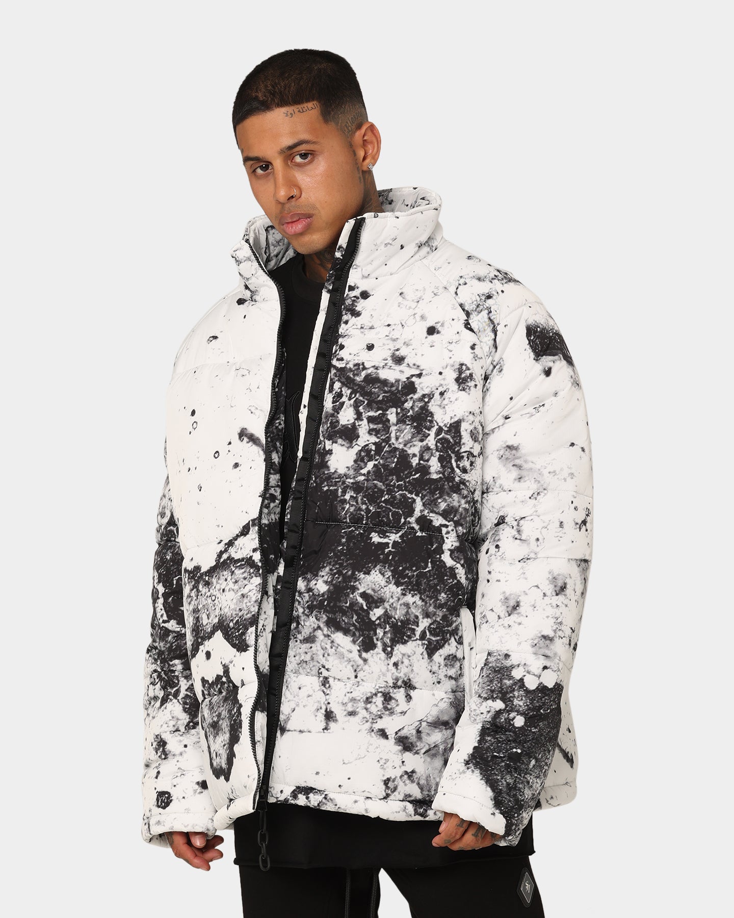 Saint Morta Acid Puffer Jacket White/Grey/Black | Culture Kings US