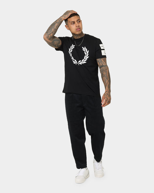 Fred Perry Badge Detail T-Shirt Black
