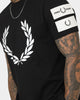 Fred Perry Badge Detail T-Shirt Black