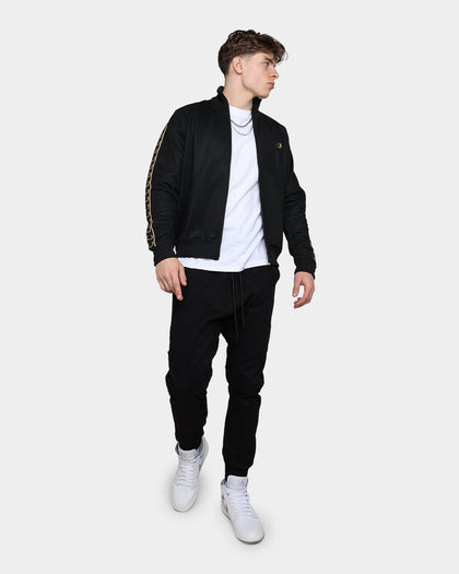 Fred Perry Seasonal Taped Track Jacket Black/1964 Gold