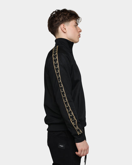 Fred Perry Seasonal Taped Track Jacket Black/1964 Gold