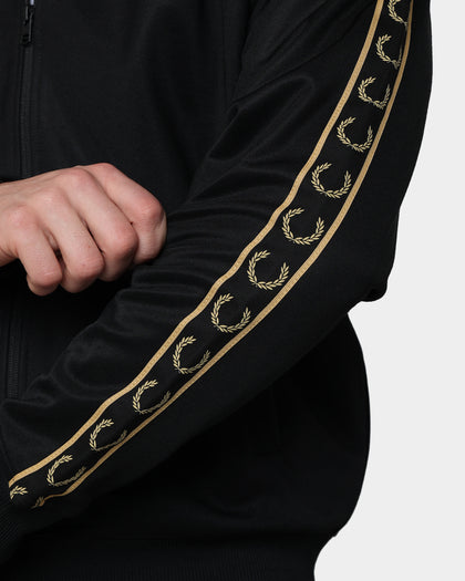 Fred Perry Seasonal Taped Track Jacket Black/1964 Gold