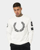 Fred Perry Badge Detail T-Shirt Snow White