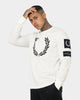 Fred Perry Badge Detail T-Shirt Snow White