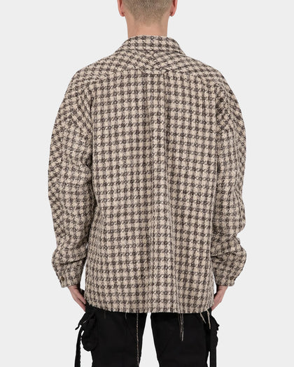 MNML Heavyweight Woven Flannel Brown