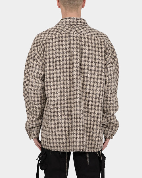 MNML Heavyweight Woven Flannel Brown