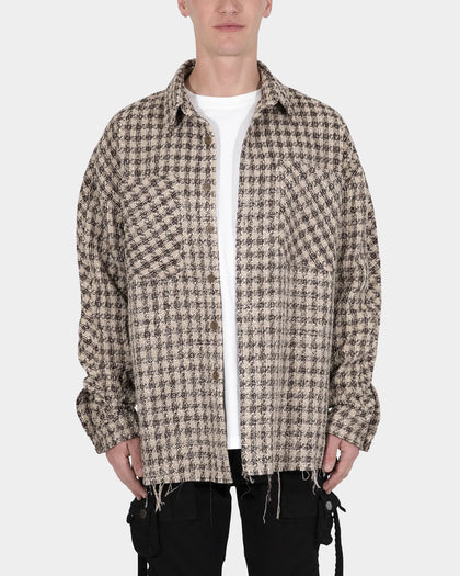 MNML Heavyweight Woven Flannel Brown