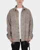 MNML Heavyweight Woven Flannel Brown