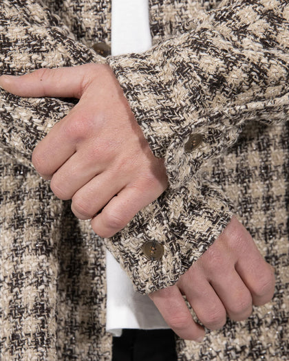 MNML Heavyweight Woven Flannel Brown