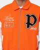 Loiter Paradise Varsity Jacket Orange