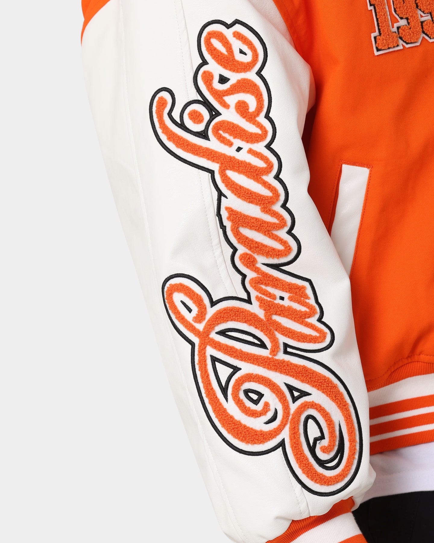 Loiter Paradise Varsity Jacket Orange | Culture Kings US