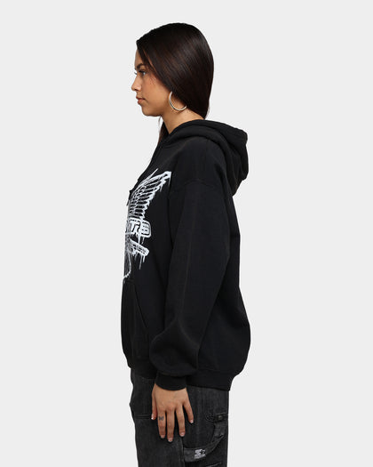 Dipset USA X Diplomats Drip Logo Vintage Hoodie Black Wash