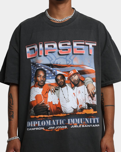 Dipset USA X Diplomats Immunity Vintage T-Shirt Vintage Wash