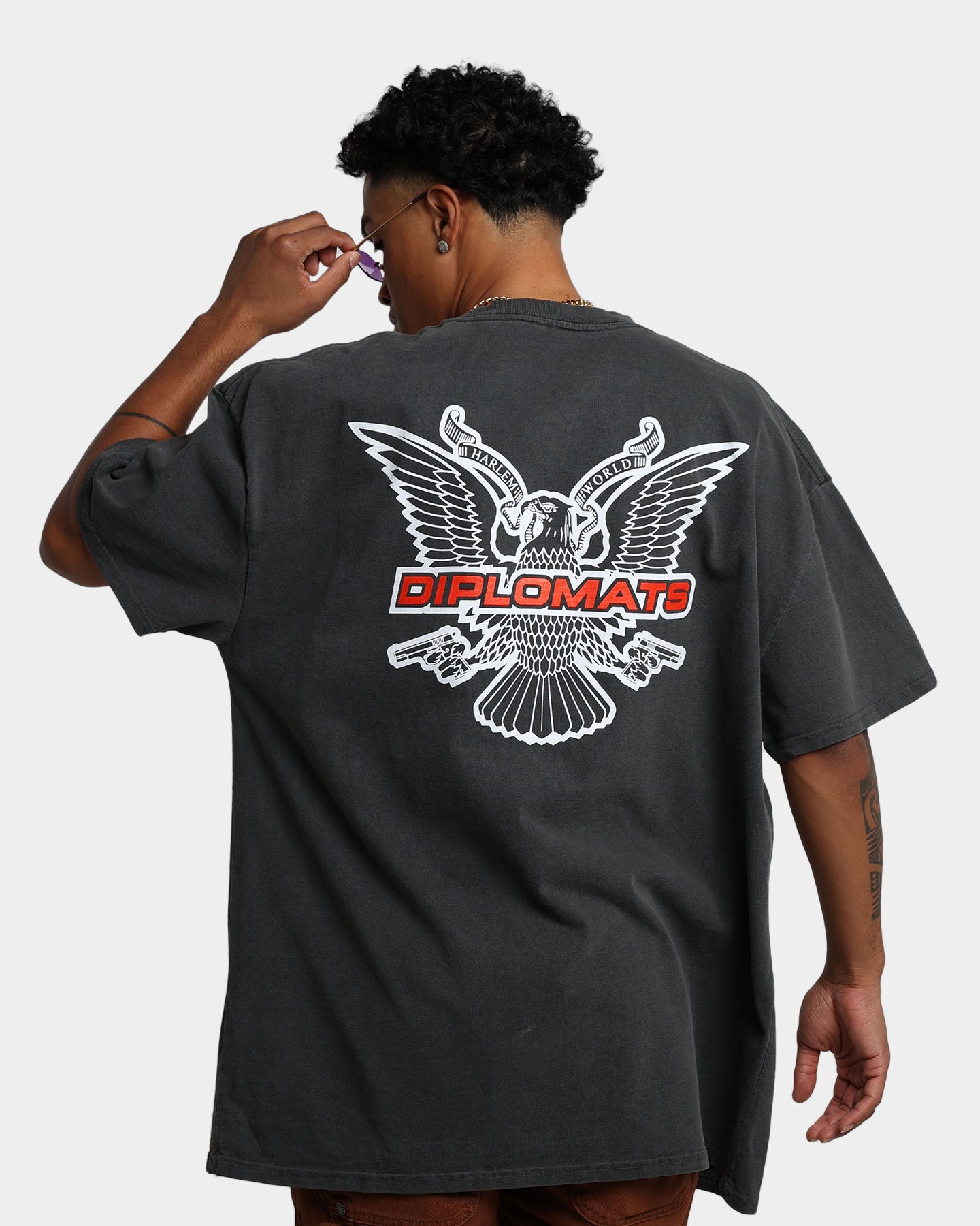 Dipset USA X Diplomats Jim Jones Vintage T-Shirt Vintage Black