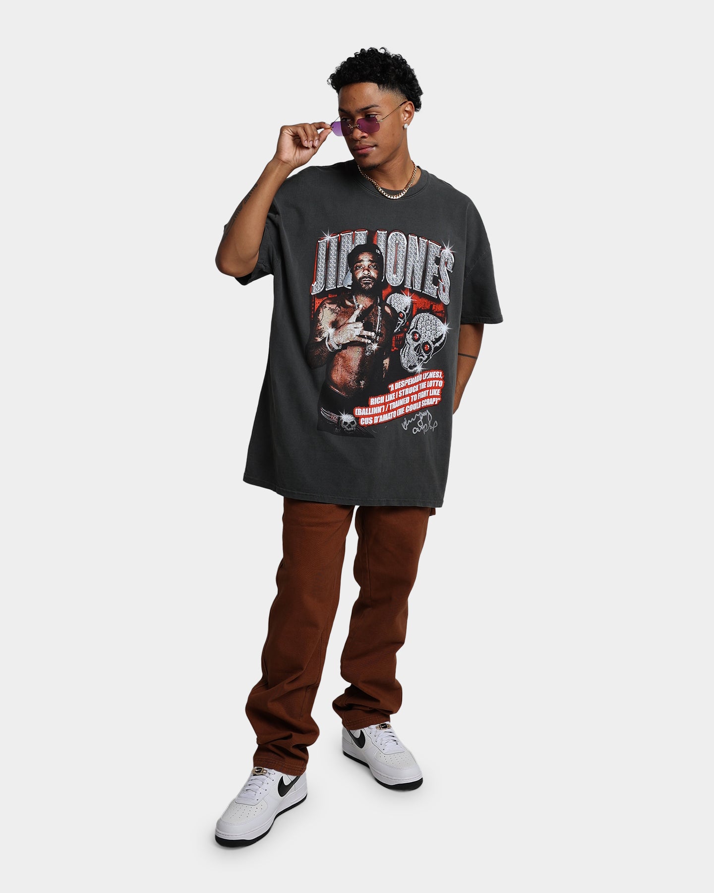 Dipset USA X Diplomats Jim Jones Vintage T-Shirt Vintage Black