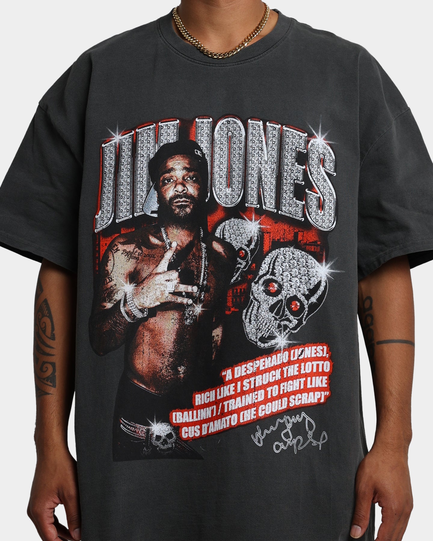 Dipset USA X Diplomats Jim Jones Vintage T-Shirt Vintage Black